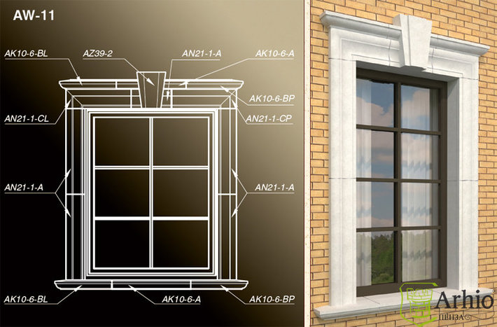 Оконные обрамления AW-11